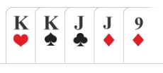 Poker hand 2 pair (two pair)