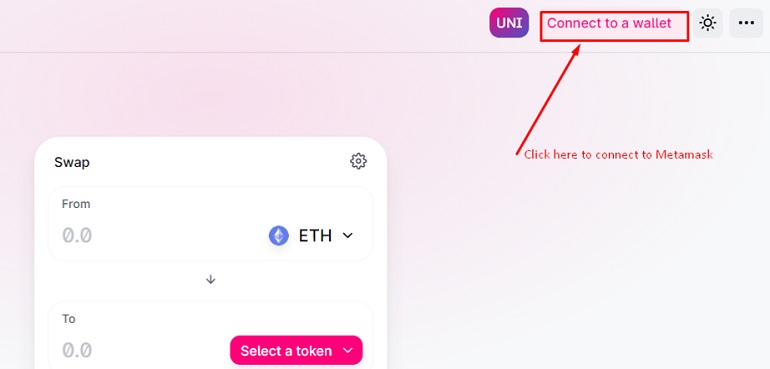 UniSwap Connect A Wallet